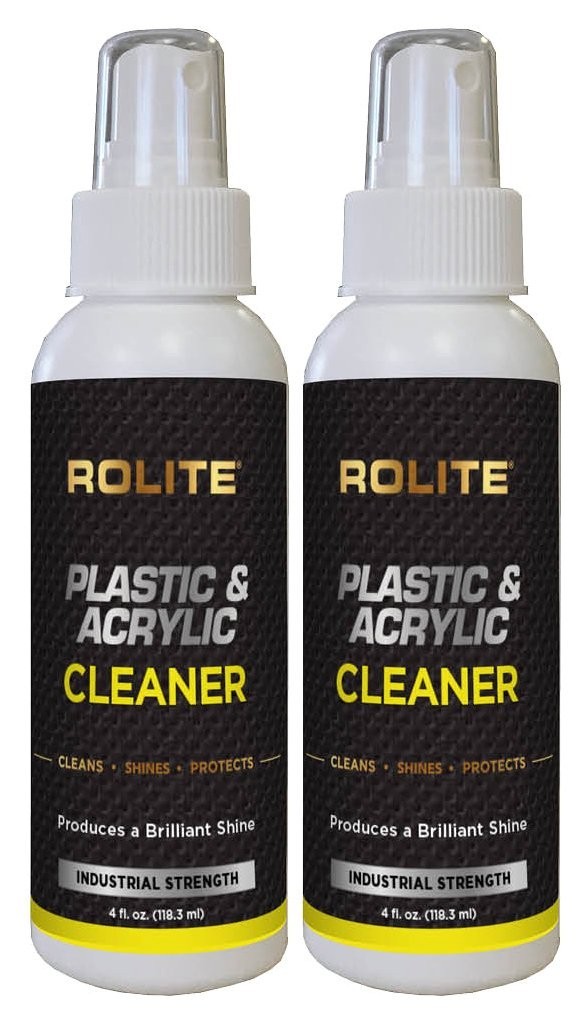Plastic & Acrylic Cleaner Spray 4oz – Streak-Free High Shine Protection, 2 Pack