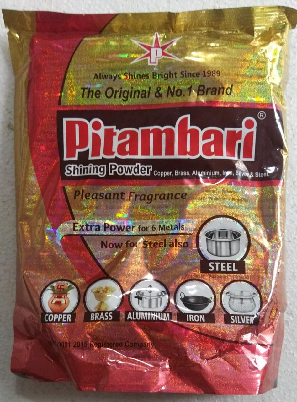 Pitambari Shining Powder for Copper Glass,Jug, Brass,Aluminium,Iron,Silver 50g