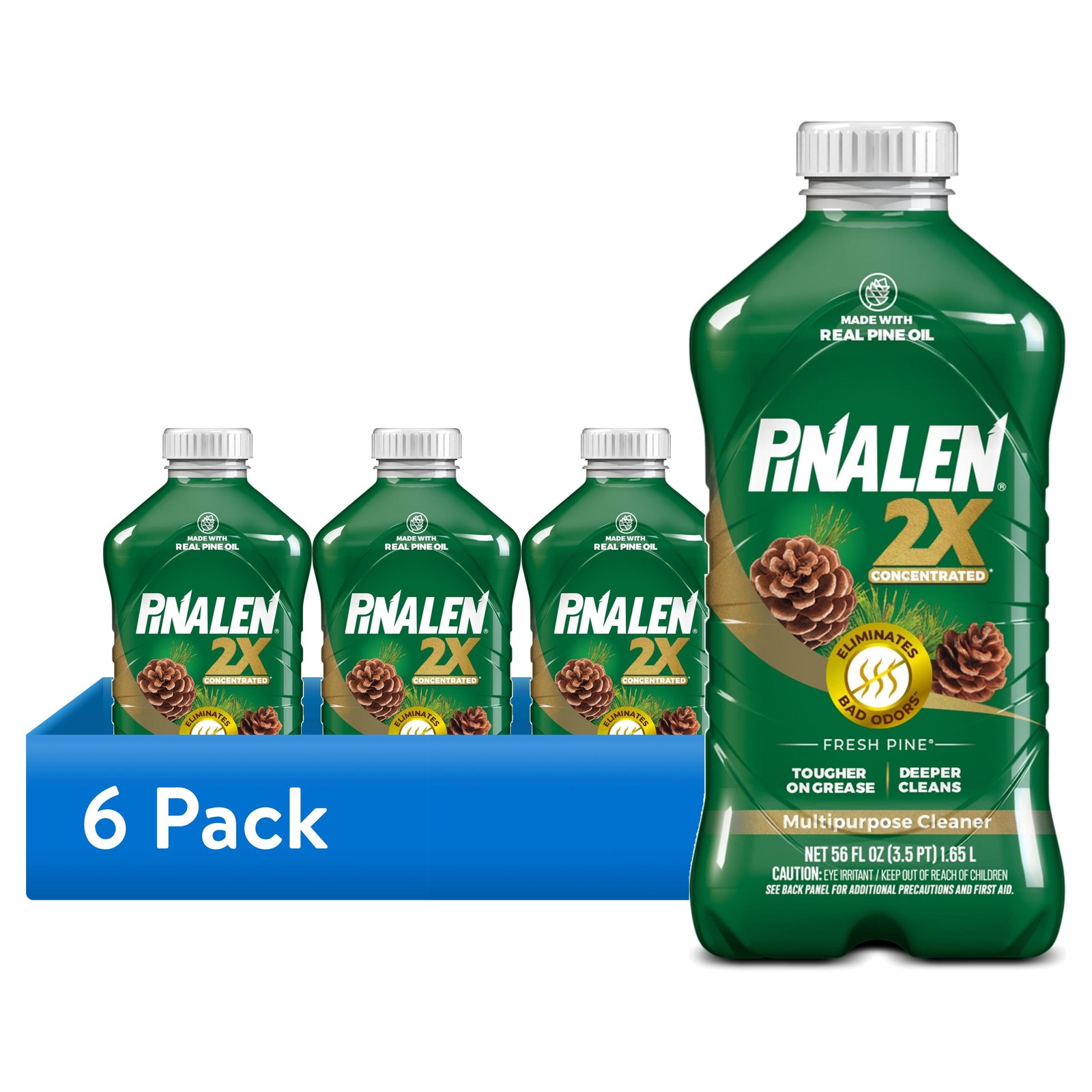 (6 pack) 2X Multipurpose Cleaner – Fresh Pine Scent (56 fl oz)