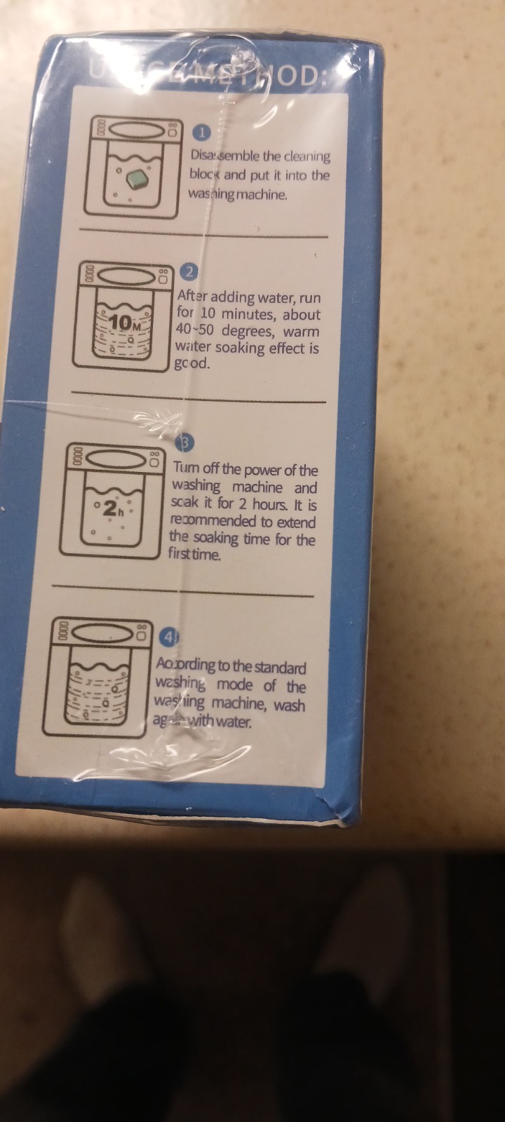 Clean Washing Machine Cleaner Tablets – 24 Pack for a 12 Month Supply.