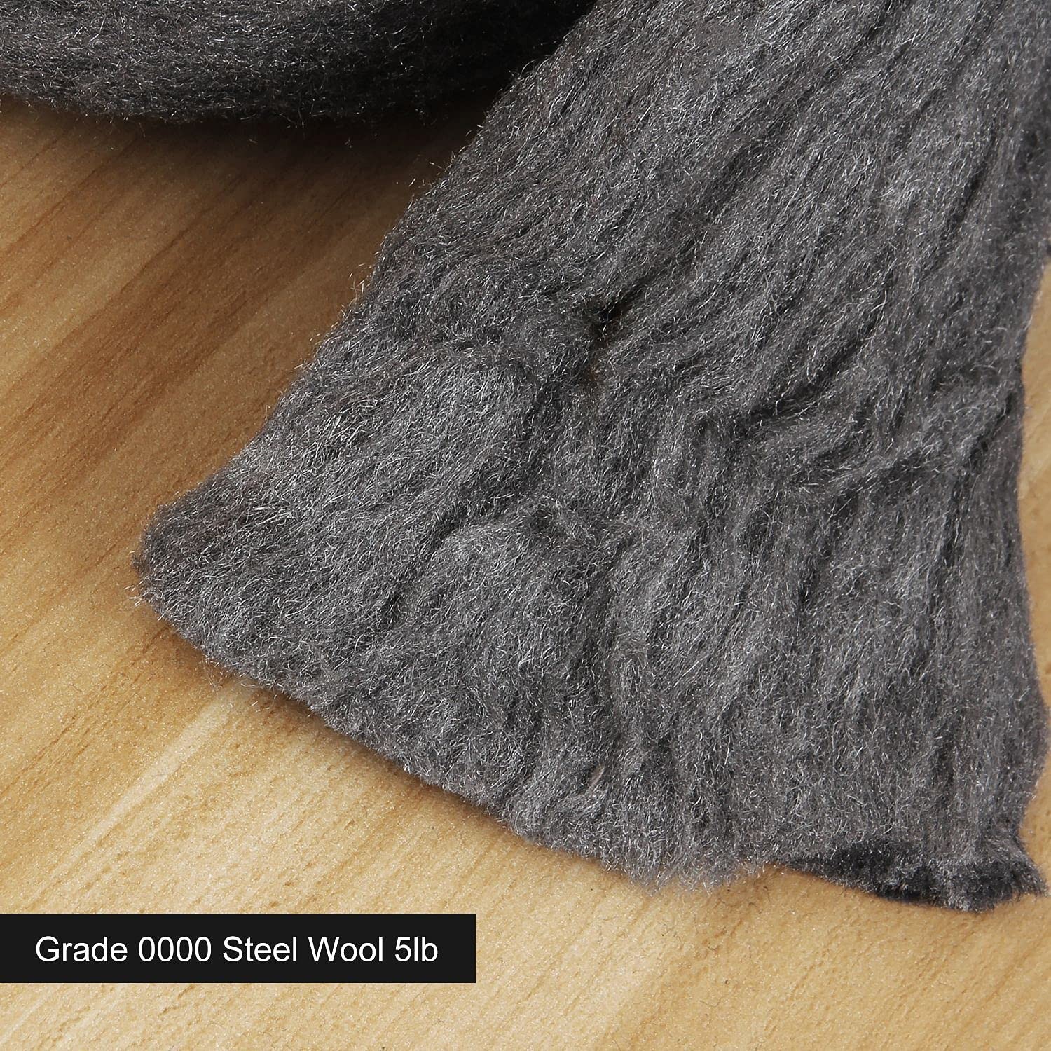 Grade 0000 Steel Wool 5Lb Super Fine Steel Wool Roll for Cleaning Remove Rust