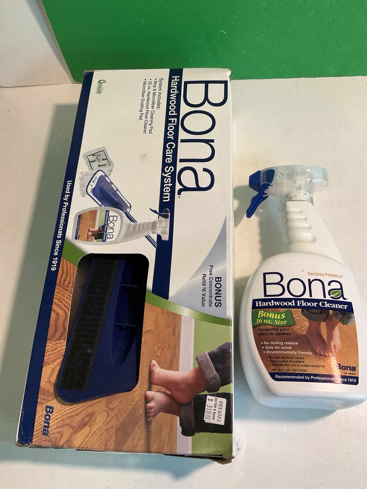 Bona Hardwood Floor Care Kit Hardwood Hard-Surface Floors 36oz Cleaner
