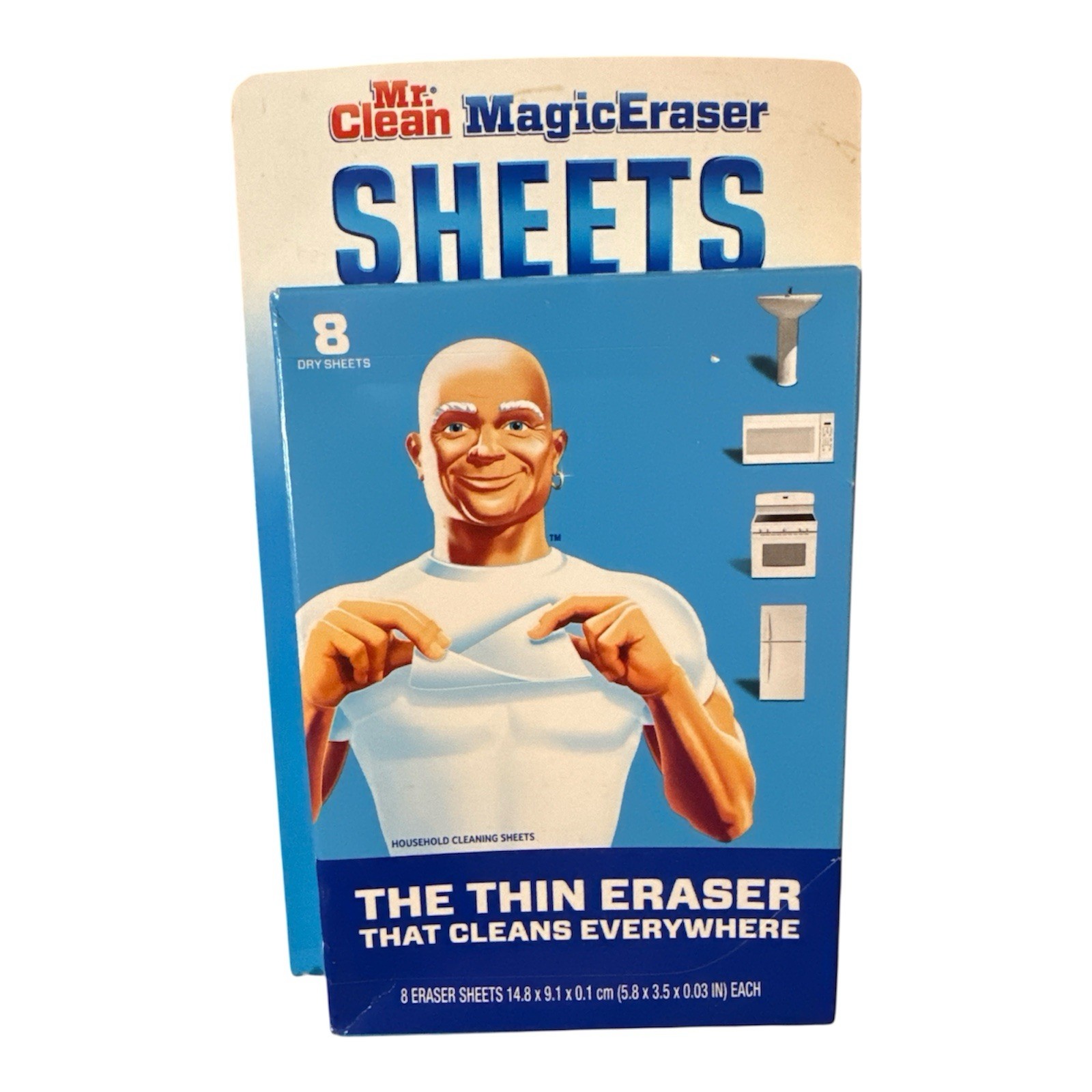 Mr Clean Magic Eraser Sheets 8 Dry Sheets 5.8 X 3.5 Inch New 🧽
