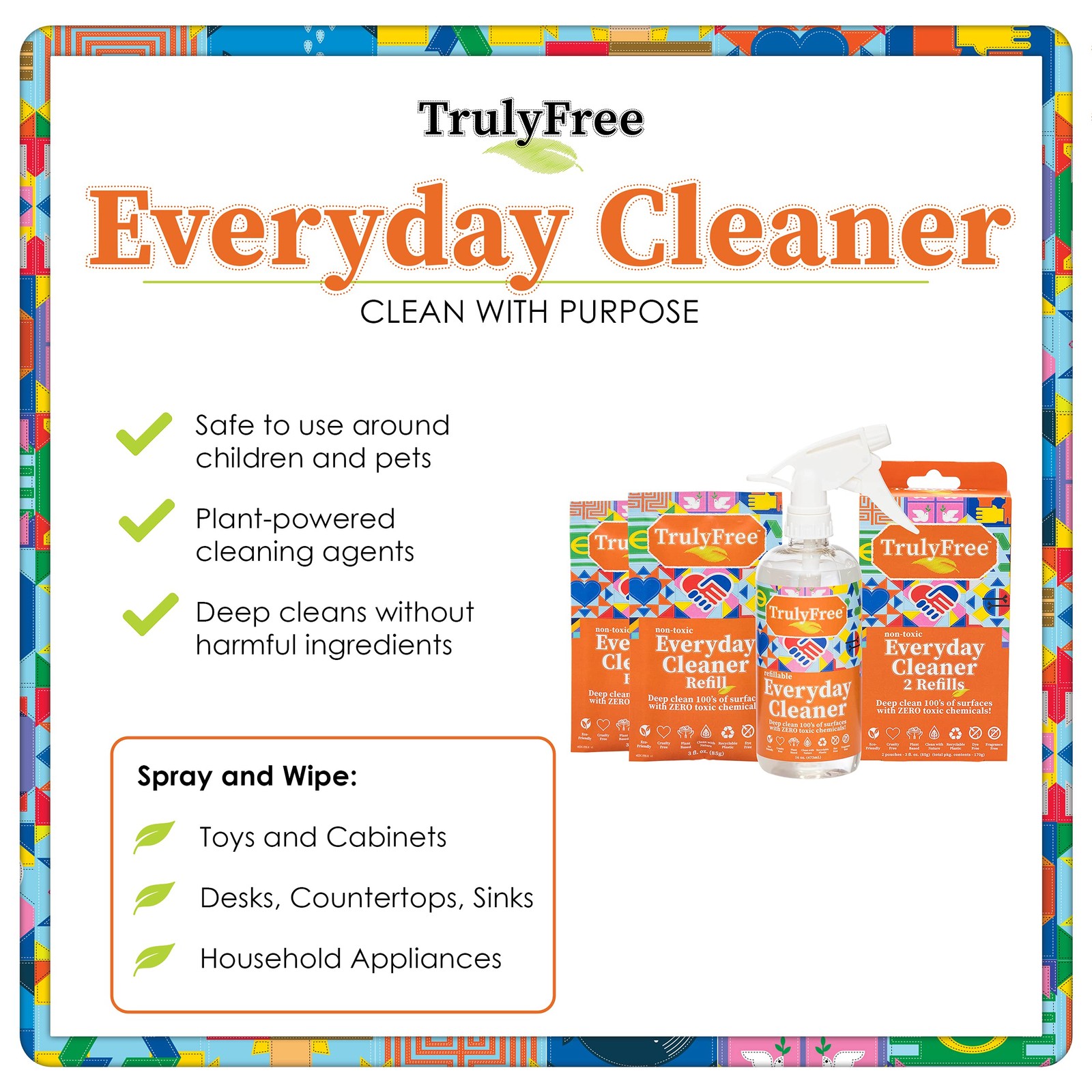 Everyday Cleaner Multipurpose Cleaner Spray Kitchen Counter Cleaner Natural Clea