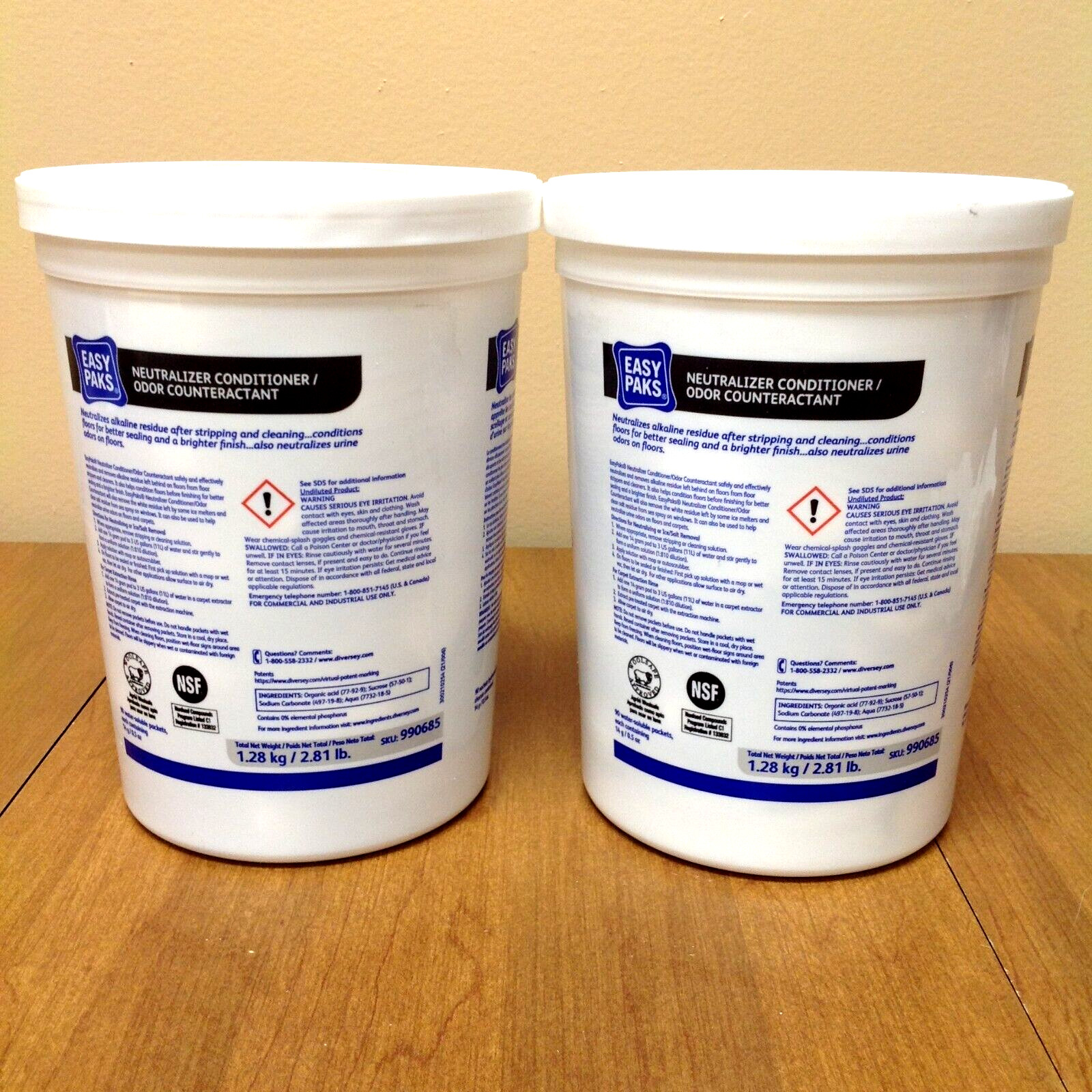 180 (2-90 Packs) Diversey Easy Paks Neutralizer Conditioner/Odor Counteractant