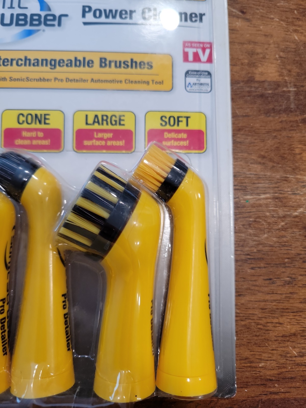 As Seen on TV Sonic Scrubber Pro Detailer Power Cleaner Interchangeable Brushes