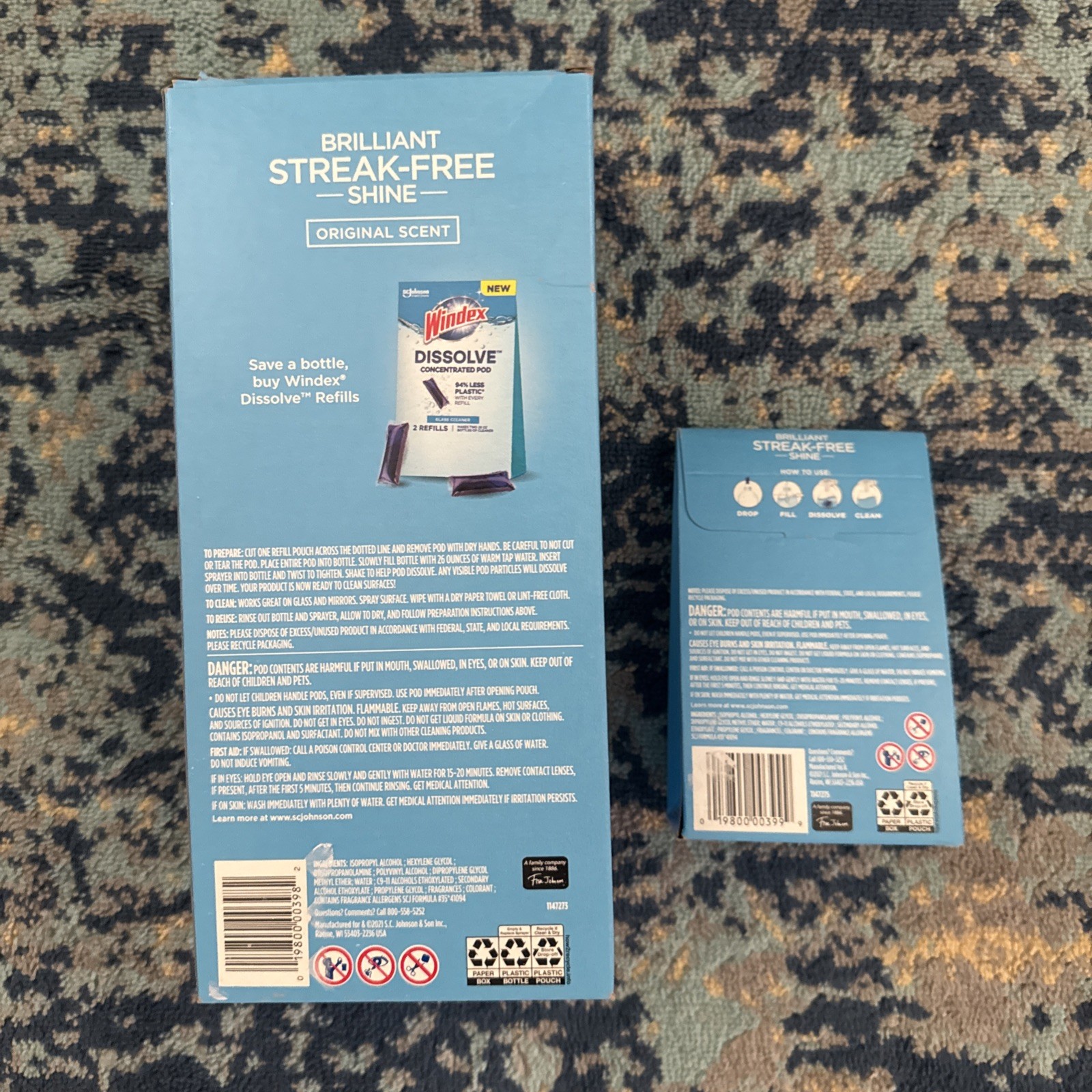 New in Box! Windex Dissolve Starter Kit and 2 Pack refill Eco Friendly