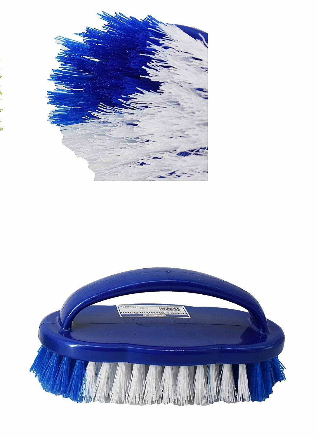 Jumbo Cleaning Brush With Handle for Home, 6.5 x 3.5 Inches, Made in Turkey
