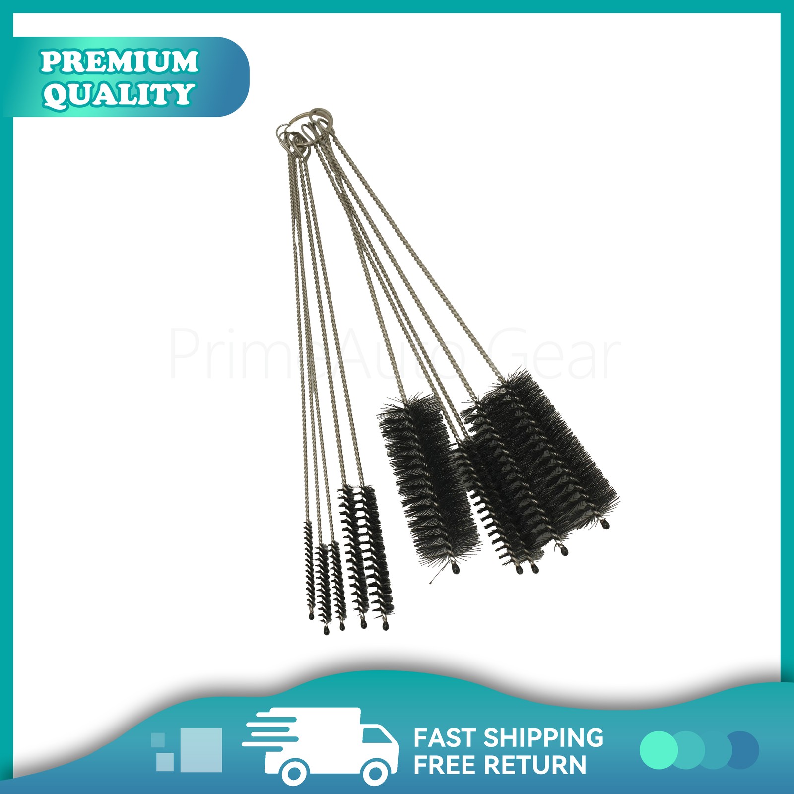 10PCS Set Nylon Small Long Cleaning Straw Brush Cleaner Bottle Tube Pipe