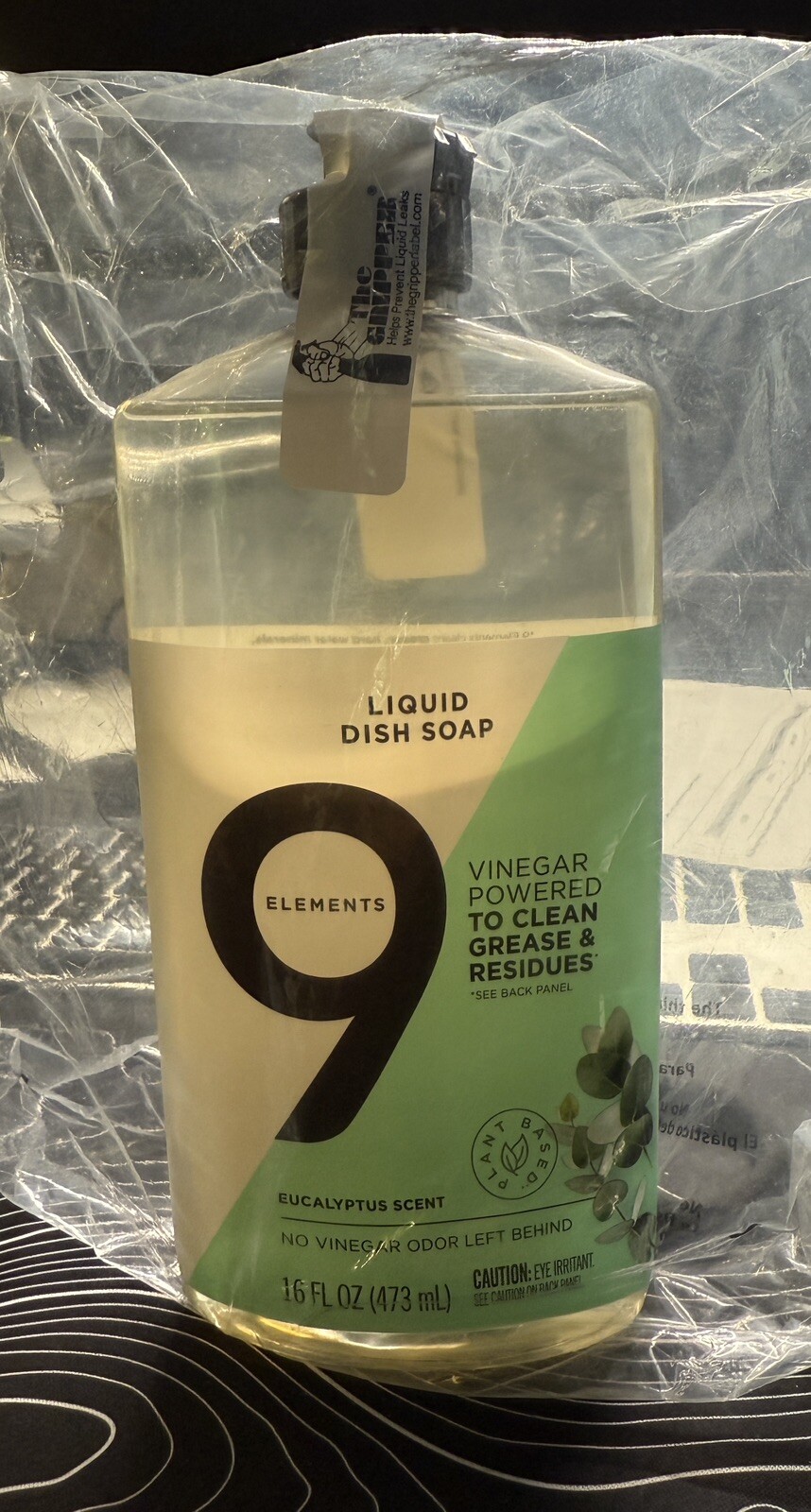 9 Elements Liquid Dish Soap – Eucalyptus Scent 16 oz