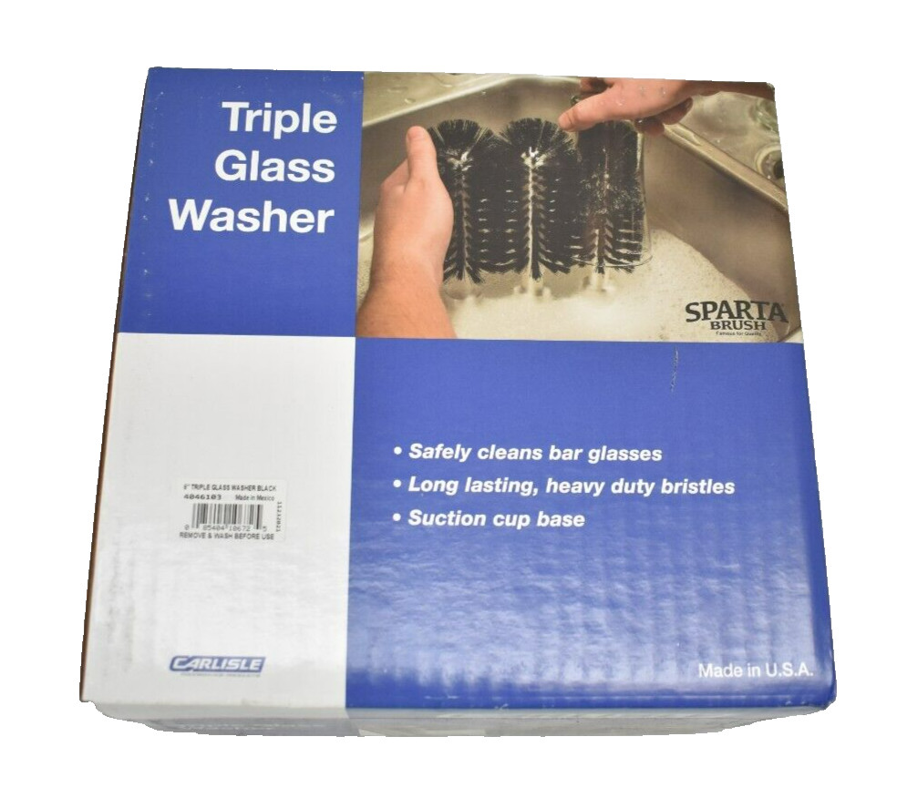 Carlisle Triple Glass Washer Brushes 8″ L Sparta Design 4046103 Genuine OEM