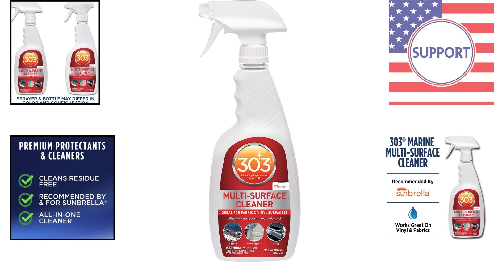 303 Marine Multi-Surface Cleaner 32oz – Ultimate Cleaning Power, Residue Free