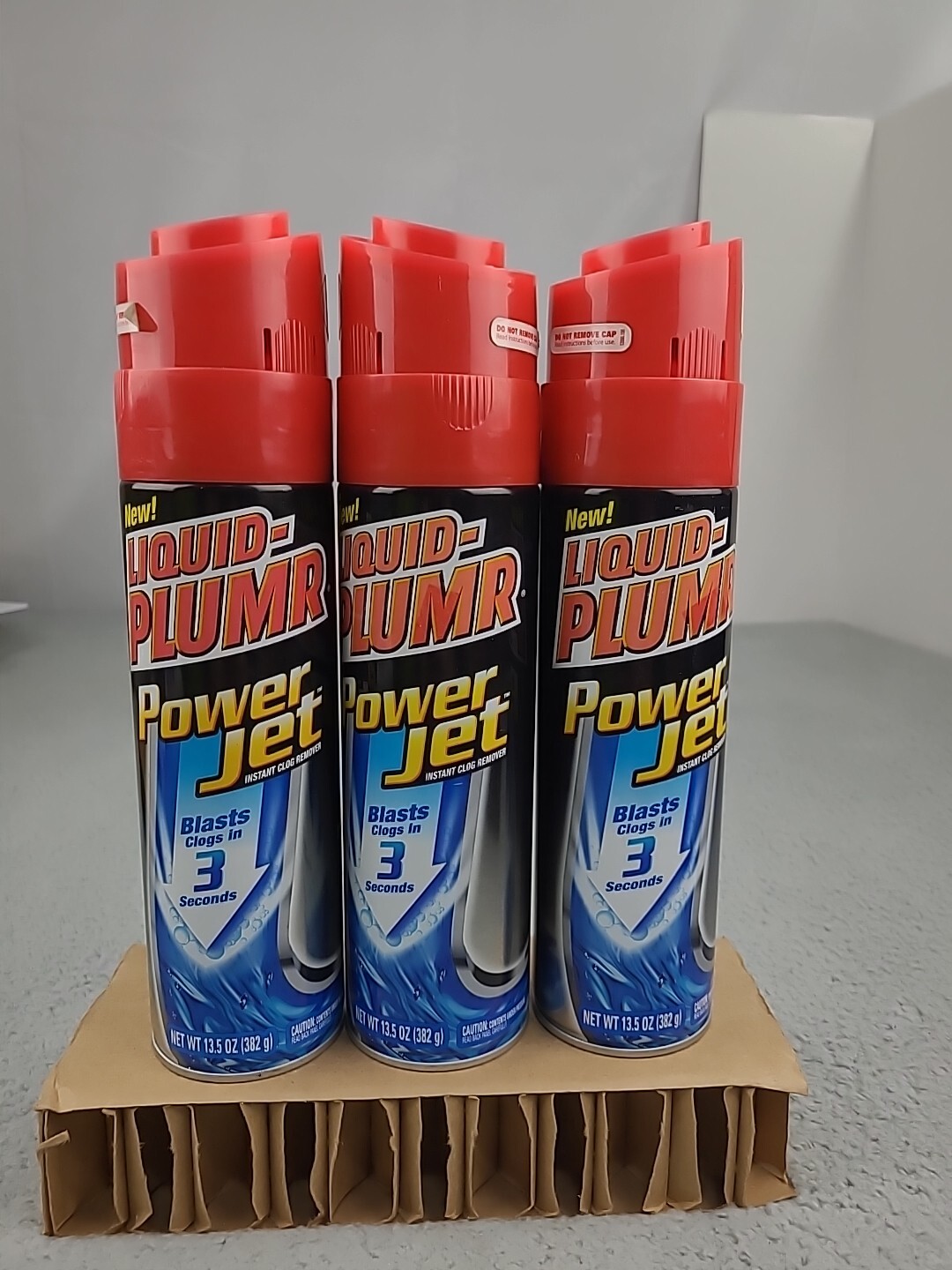 3x Liquid Plumr Power Jet 13.5oz Unclogs Clogs In Seconds