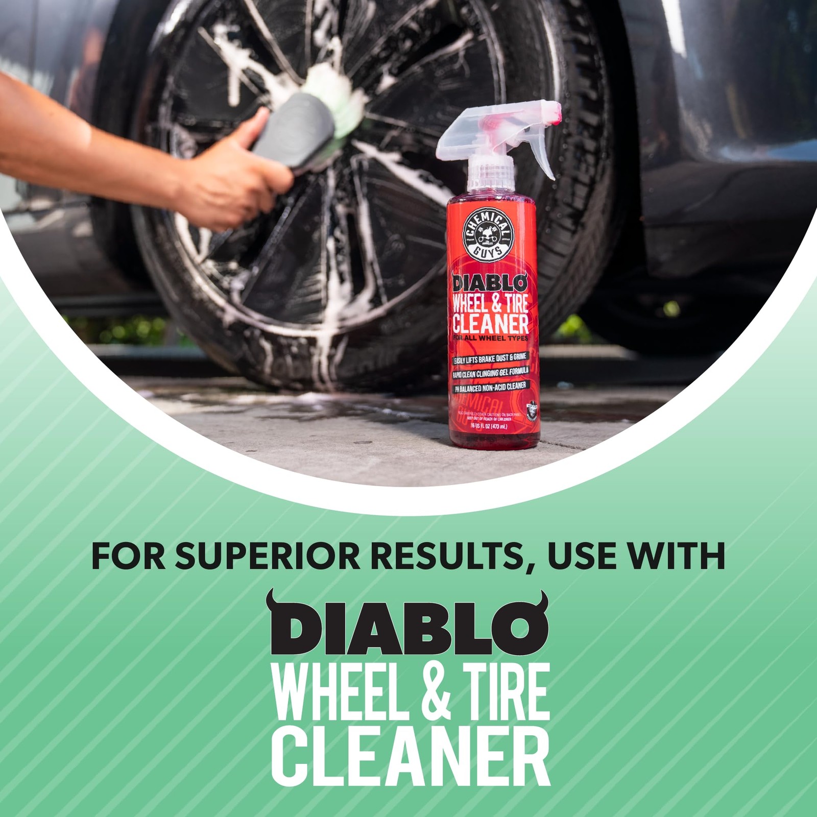 Exterior Wheel Rim Tire Brush Soft Bristles Car Wheel Detailing Wash Scrubber…