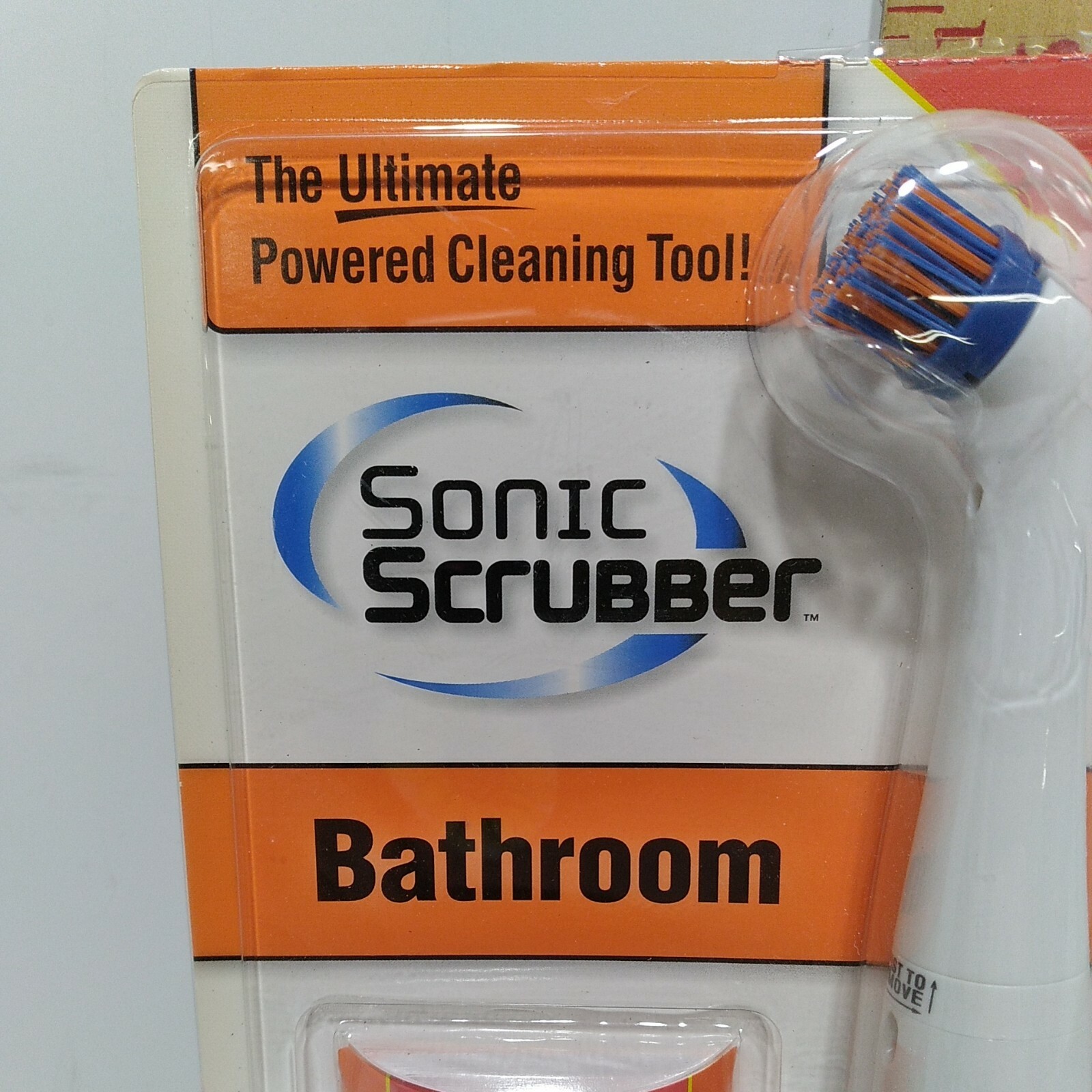 NOS Sonic Scrubber Bathroom Tool Detailed Power Cleaner Tub Shower Sink Tile
