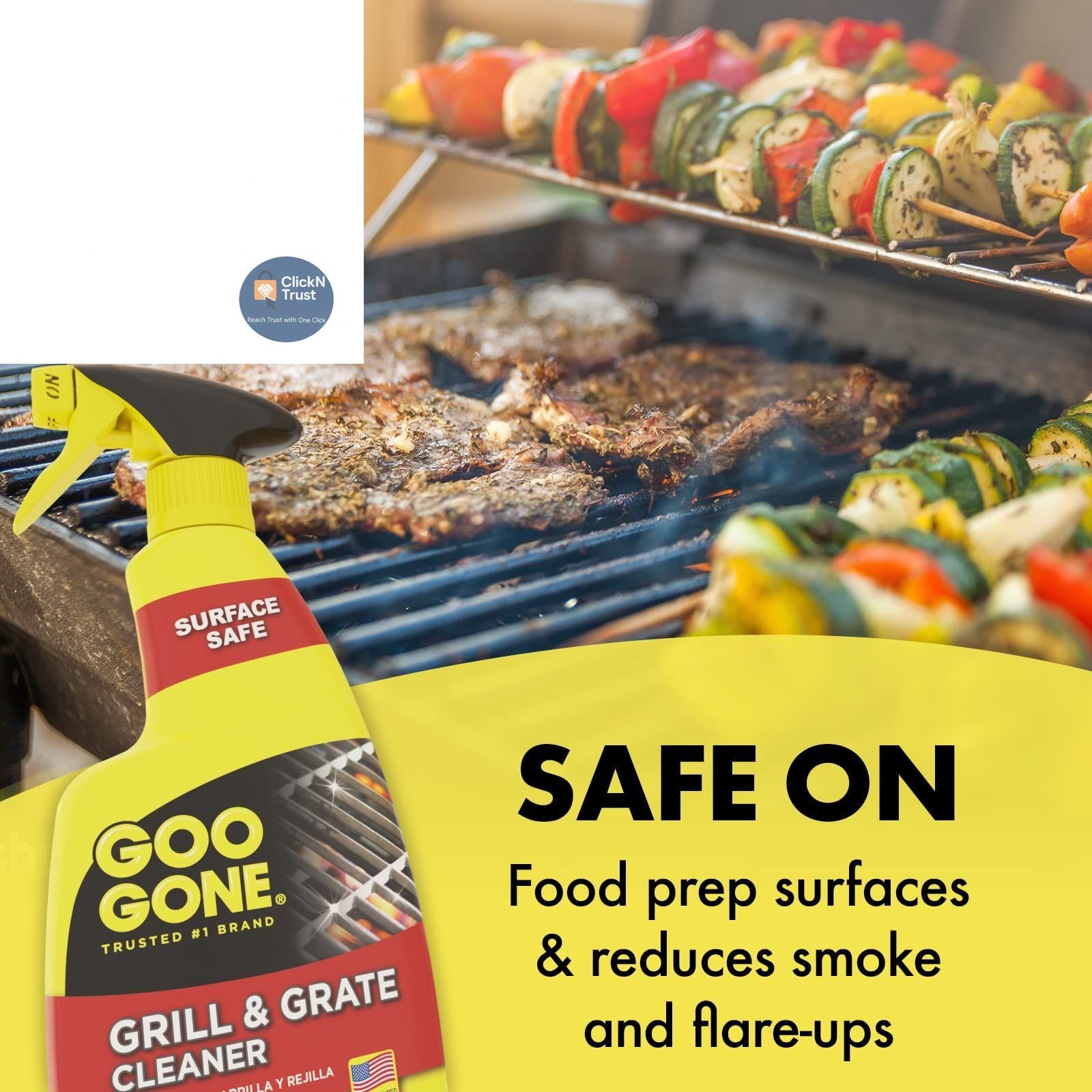 Goo Gone Grill and Grate Cleaner Spray (2 Pack) Cleans 24 Fl Oz (Pack of 2)