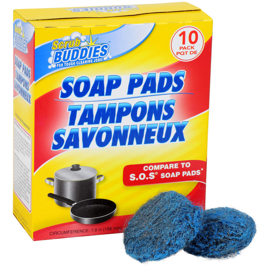 Steel Wool Soap Pads, Scrub Buddies 10-ct. Boxes 2 pack