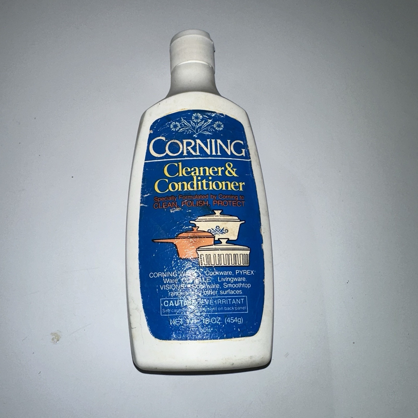 Vintage Corning Cleaner & Conditioner Polish 16 oz. Bottle, +50% Full