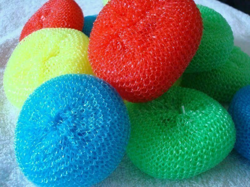 Cleaning Plastic Cleaning Scrubber Kitchen Dish Pot Pan Washing NYLON Jaali 10PC