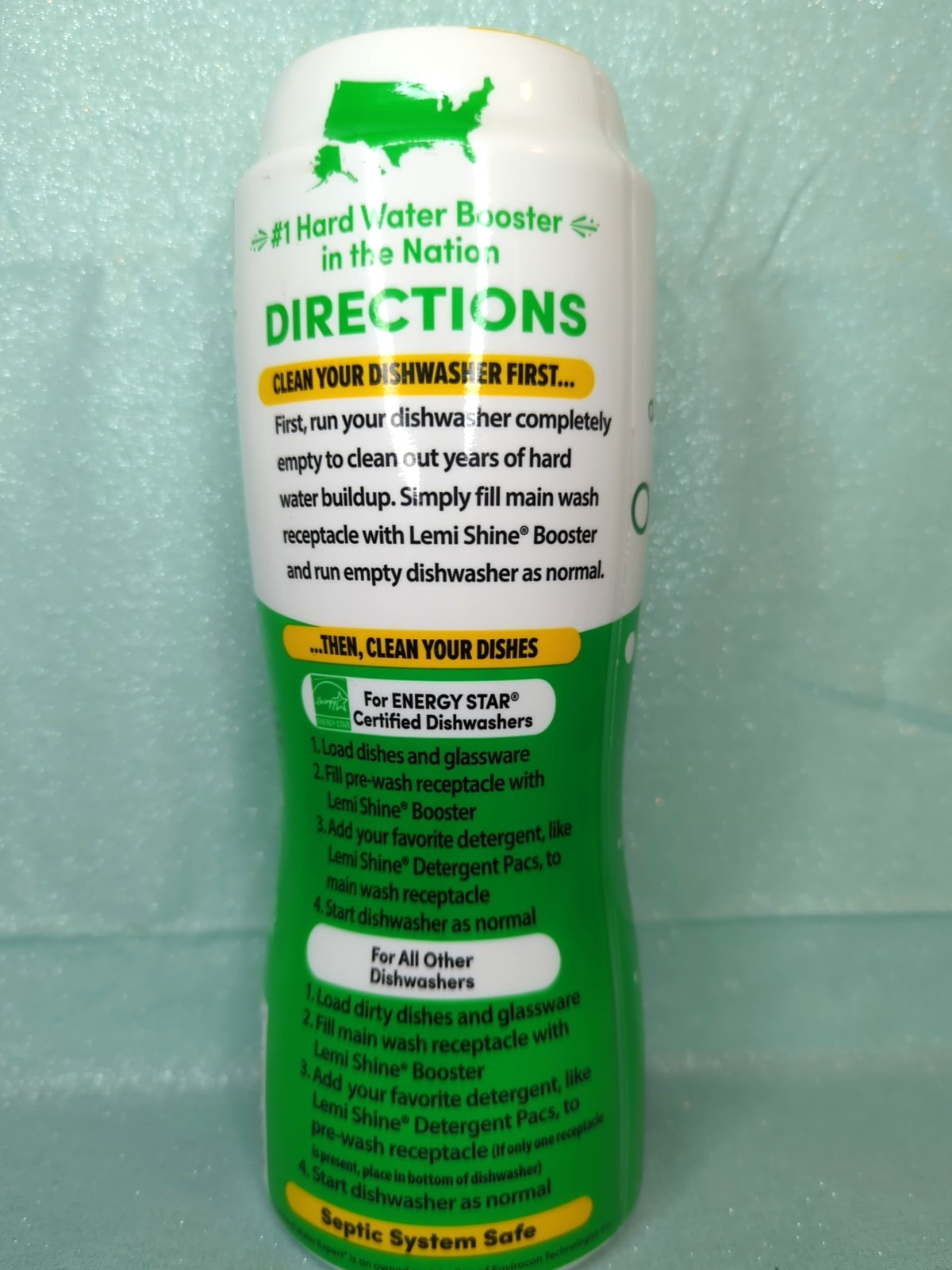 Lemi Shine Dish Detergent Booster – Fresh Lemon – 20 oz
