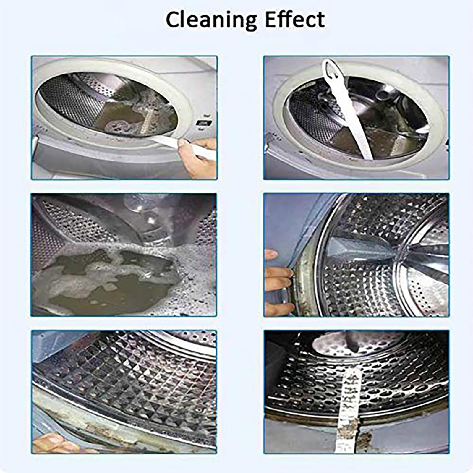 Rolling Washing Machine Cleaning Brush Long Flexible Cleaning Brush Durable N…
