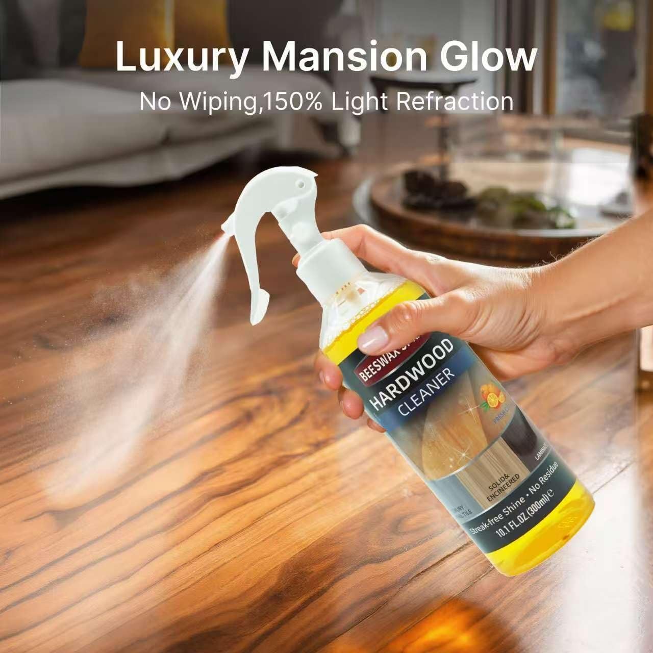 Furniture Polish Kit: Wood Cleaner Spray & Nourishing Care Oil – For Floors, …