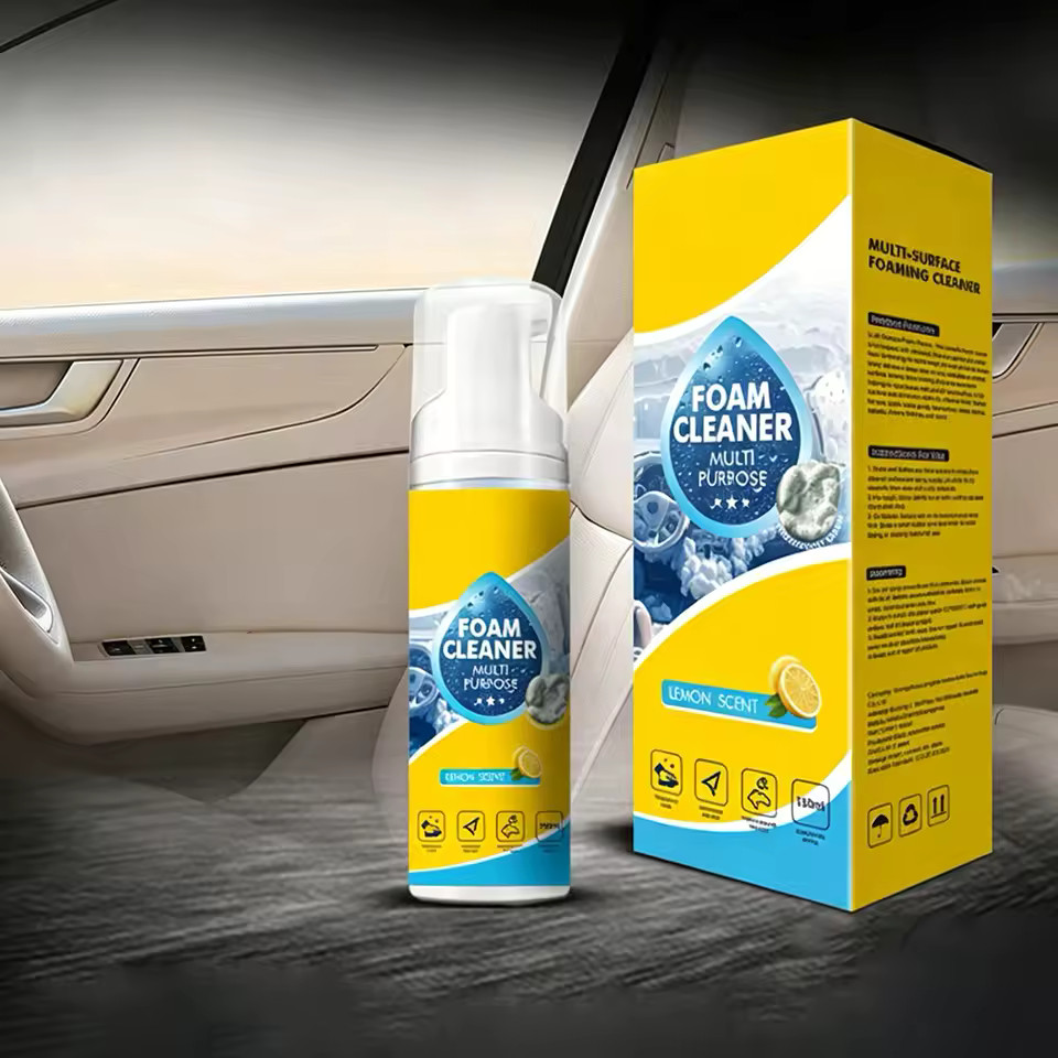4-in-1 Multi-Enzyme Foam Cleaner, Deep Cleaning Spray for Car Kitchen Bathroom.