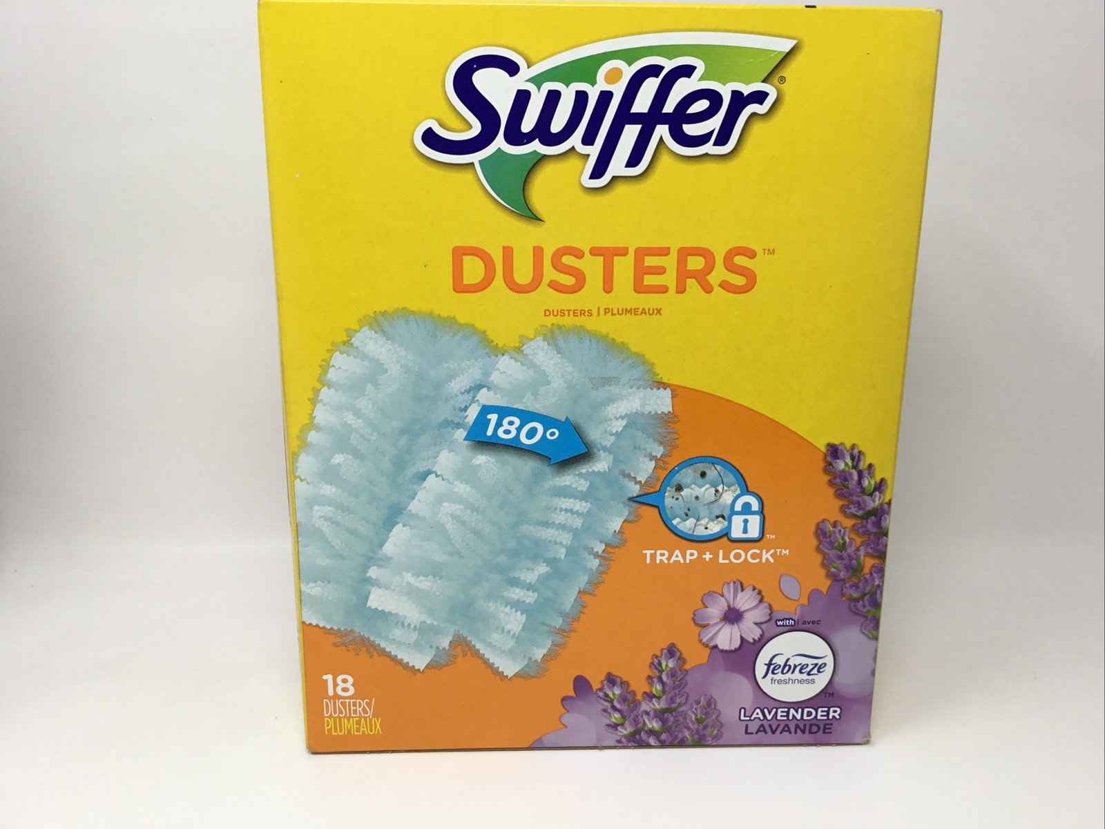 Swiffer Dusters Refill 180 Degree Multi Surface Trap Lock Febreze LAVENDER 18ct