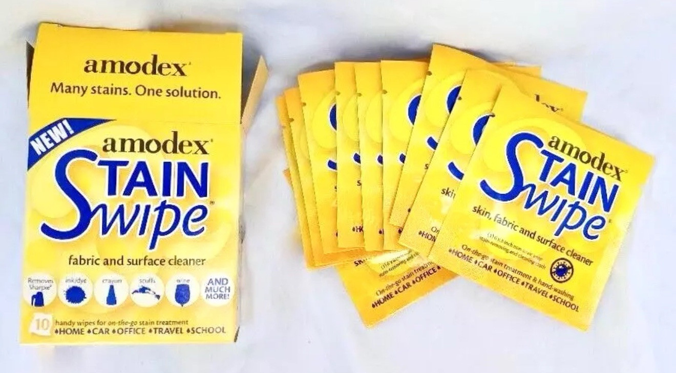 Amodex Stain Swipe Surface Towelettes Whiteboard Cleaner Removes Marker Dye Ink