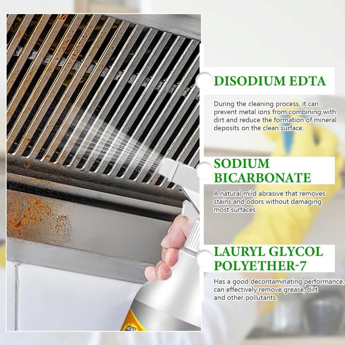 Powerful Kitchen Foam Cleaner for Stubborn Stains – 2pcs Unscented Solution