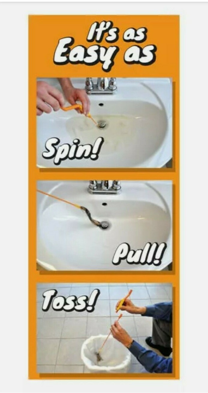 Flexisnake Drain Weasel Drain Clog Remover With Rotating Handle and Two Wands !