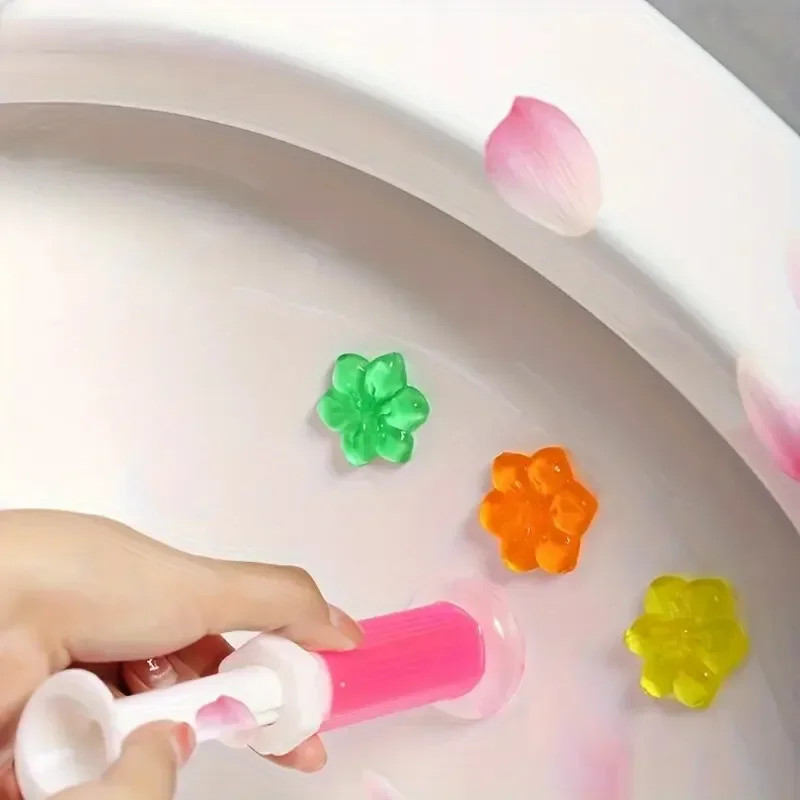 Toilet Gel 1Pc/12 Count Toilet Bowl Gel Stamp 6 Kinds of Scent Toilet Cleaner Ge