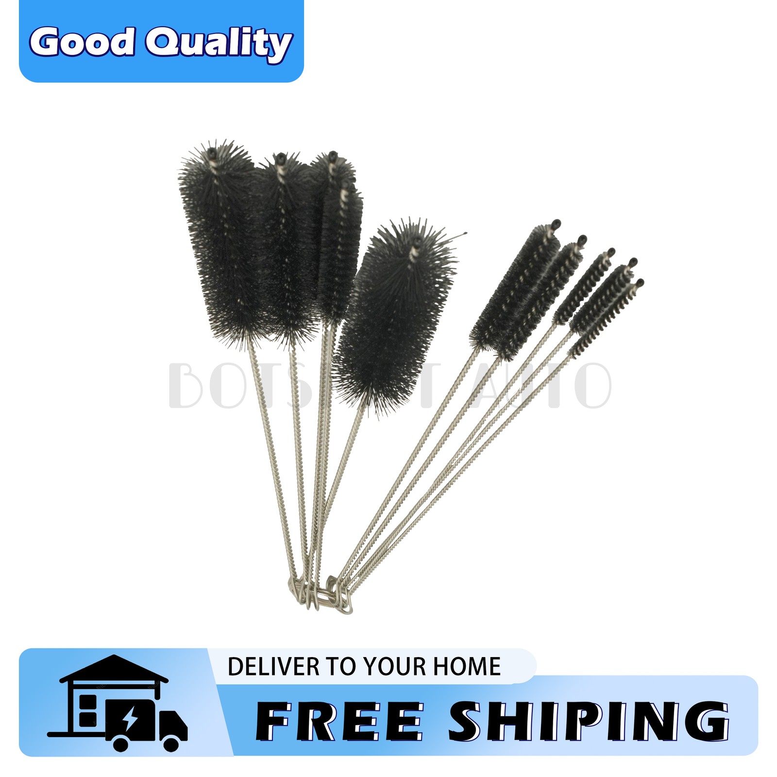 10PCS Set NylonSmall Long Cleaning Straw Brush Cleaner Bottle Tube Pipe US