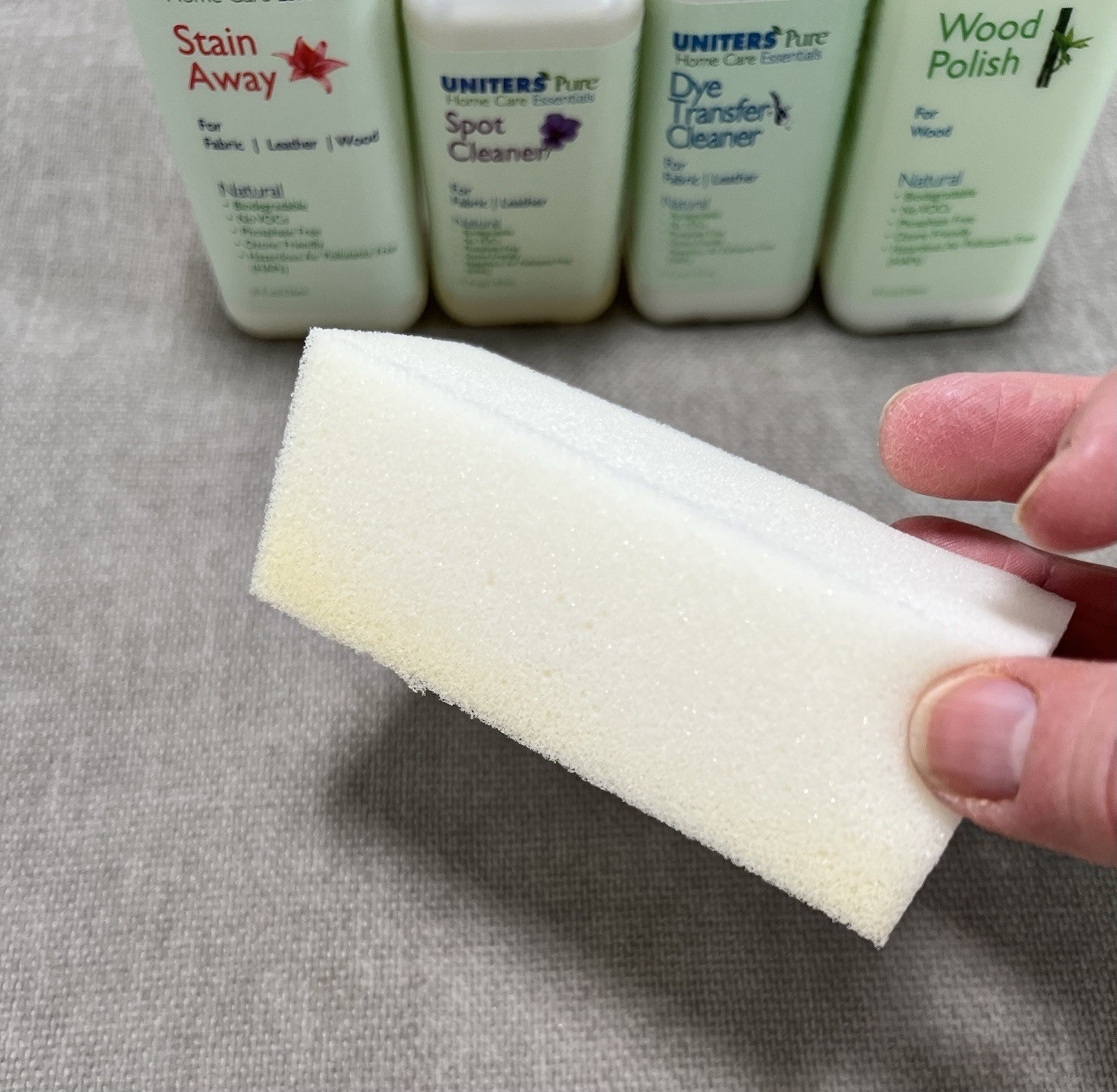 United’s Pure Home Care Essentials Stain Away Leather Wood Spot Cleaning Kit New