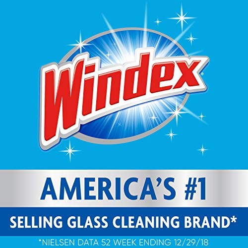 Windex Aerosol Glass Cleaner 1 Count Pack of 6 Streak Free Quick Cleaning Spray