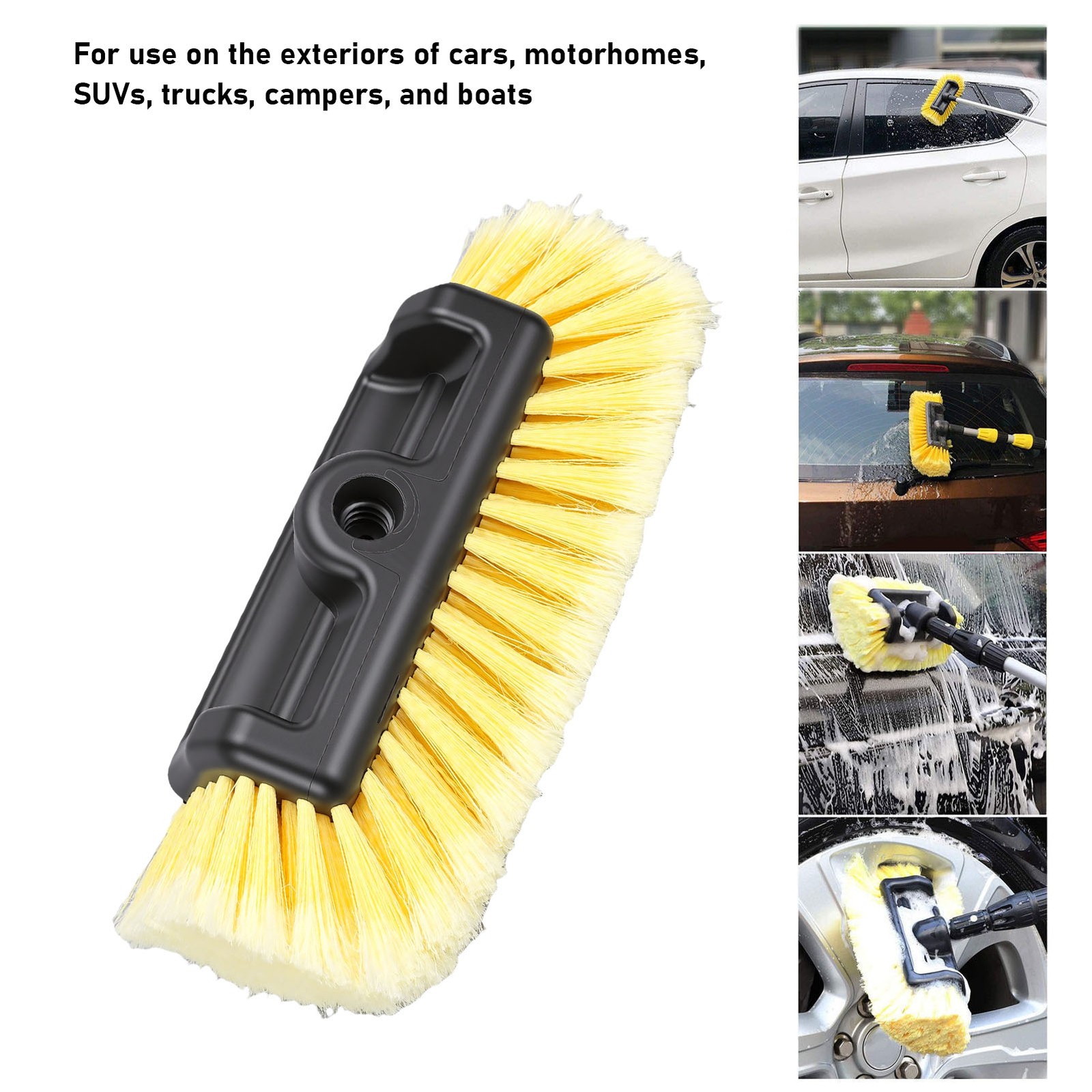 Car Wash Brush Head Soft Detail For Auto RV Boat Truck 5 Sided
