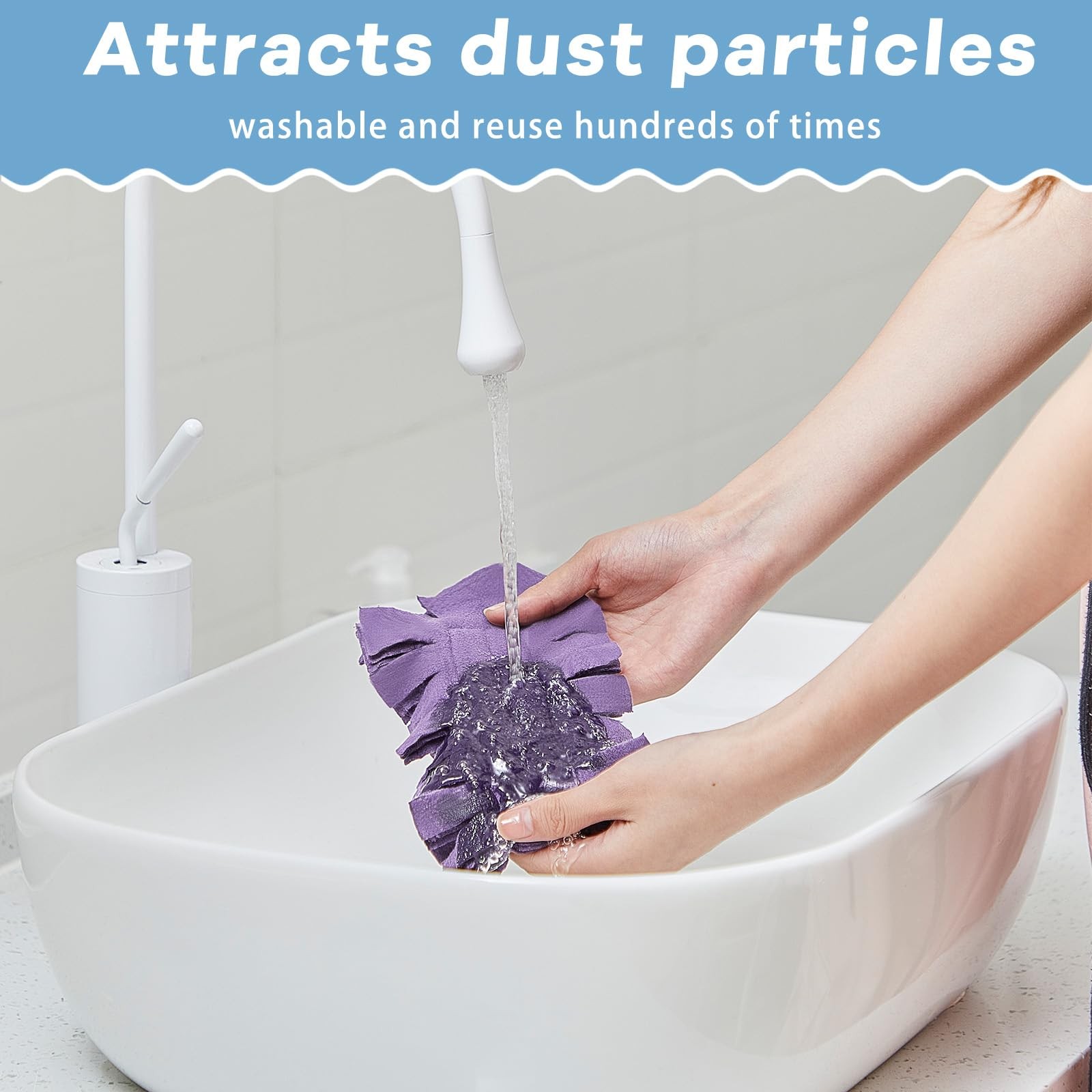 20 Pcs Duster Refill Reusable Fleece Duster Refills Feather Flat Dusters Mult…