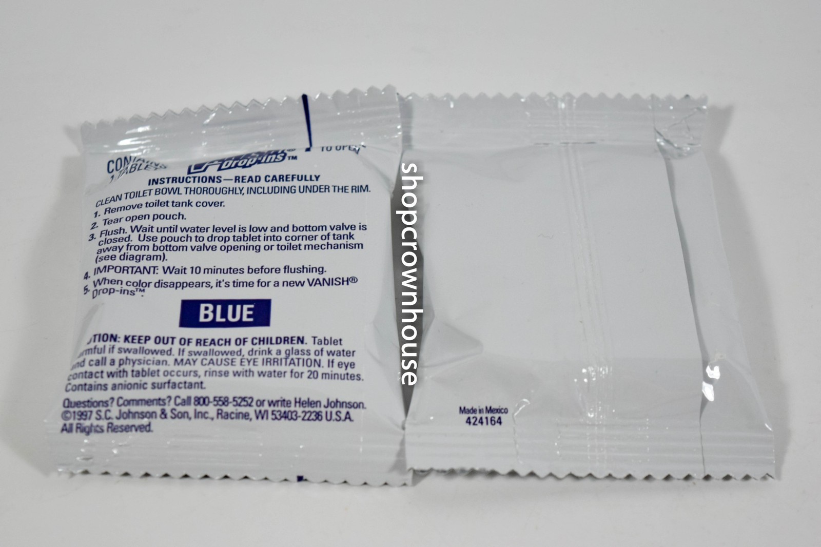 1 Scrubbing Bubbles Vanish Continuous Clean BLUE Drop-Ins 3ct Discs 4.23oz Box