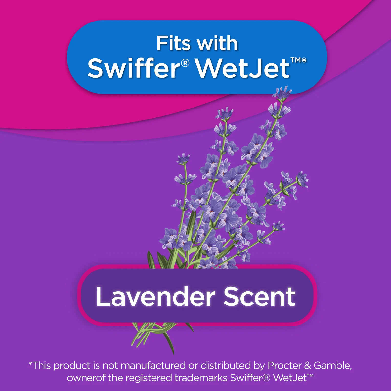 Auto Spray Mop Floor Cleaning Solution Refill, 42 fl oz Lavender Scent, 1 Count
