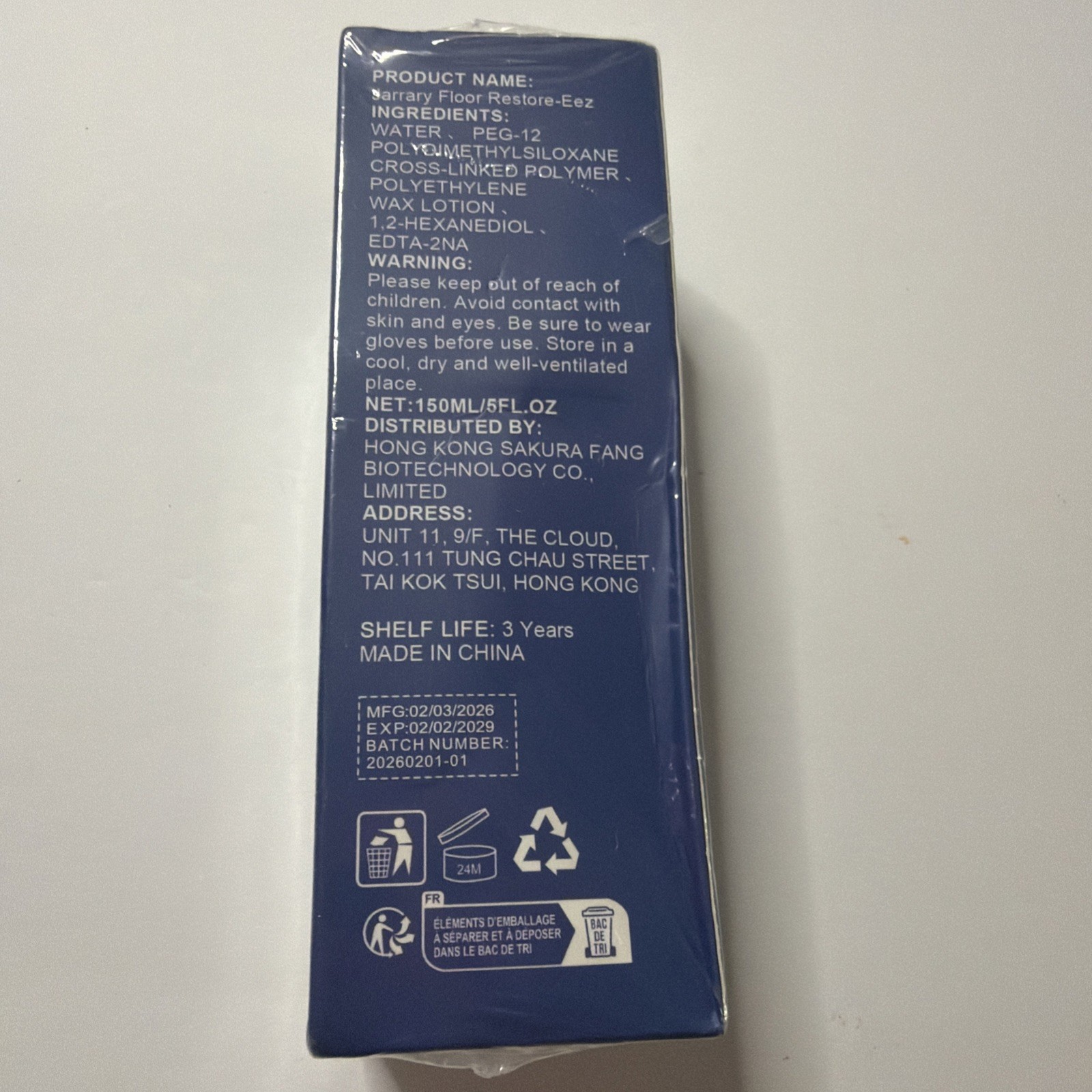 Floor Restore-eez 5fl oz High Solid Content Floor Polish By Jarrary