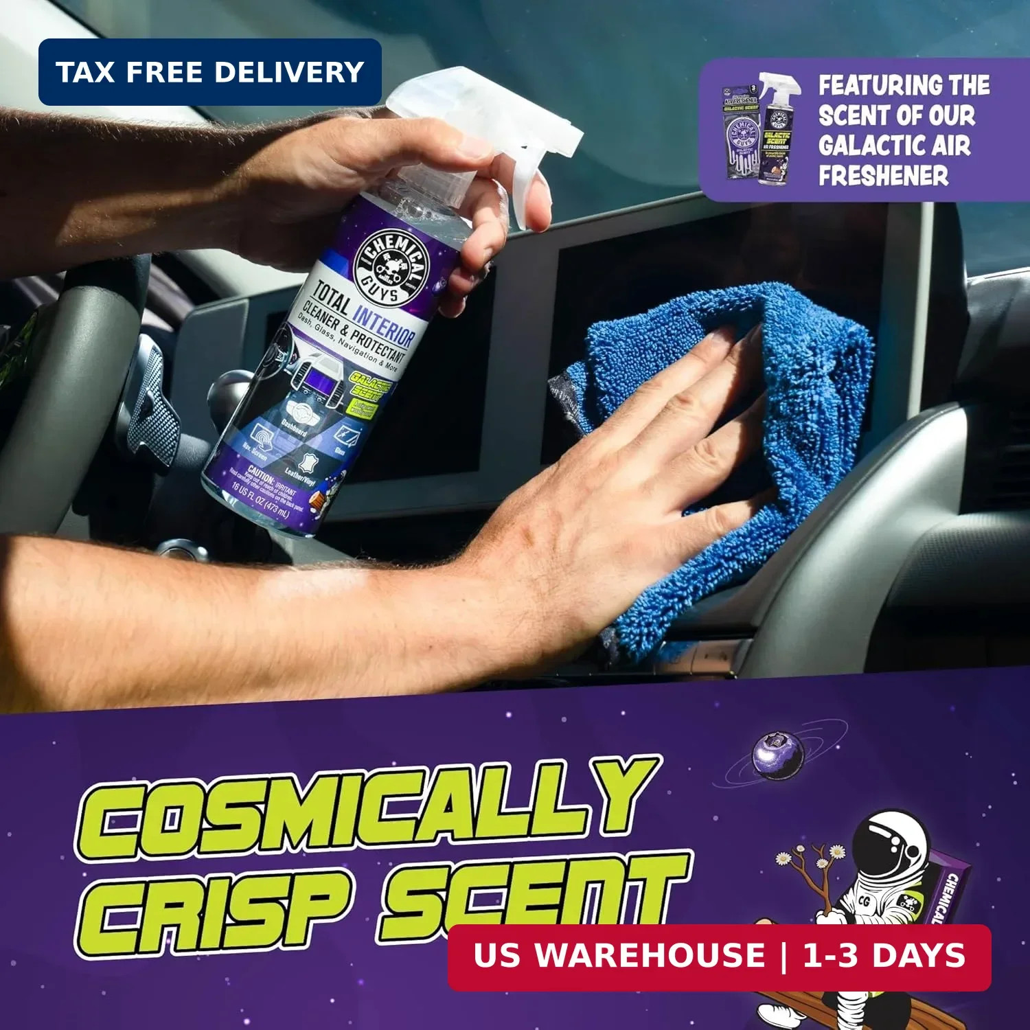 Chemical Guys Total Interior Cleaner & Protectant – (16 oz) All-in-One Car Inter