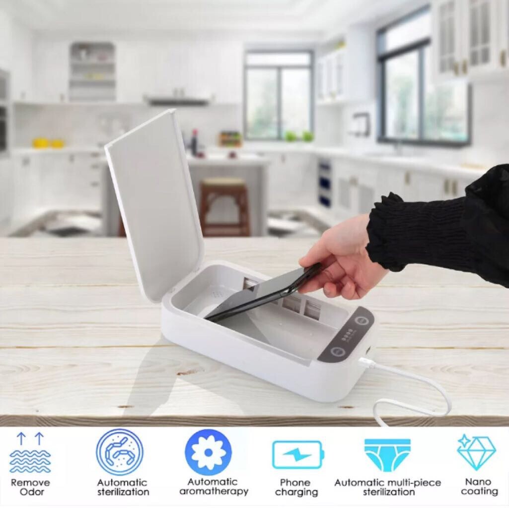 Portable Smartphone Flexible Disinfectant Sterilizer Tested To Kill Germs