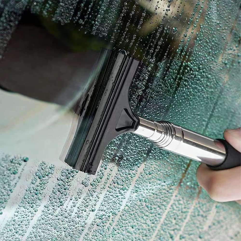 2 X Window Squeegee Windshields Long Handle Cleaning Tool Adjustable Wiper