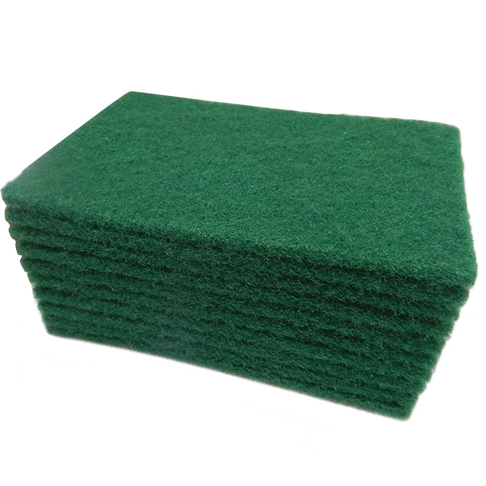 10Pcs Durable Reusable Green Scouring Pads for Dish Cleaning Non Scratch
