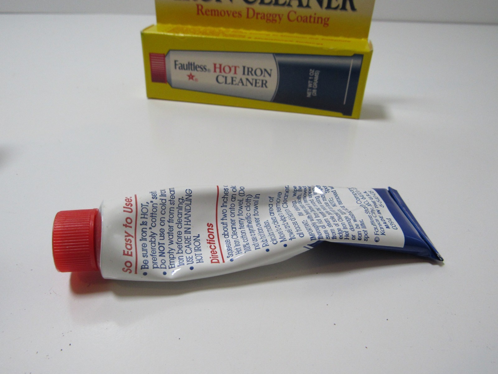 Vintage Faultless Starch 40110 Faultless Hot Iron Cleaner1oz (28 Grams) #A2
