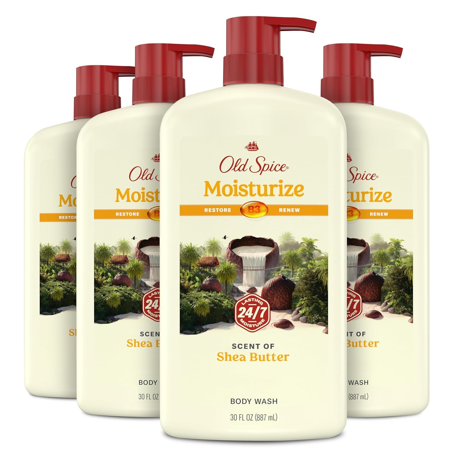 Old Spice Cleansing Body Wash for Men, 24/7 Shower Fresh with Lasting Scent, R