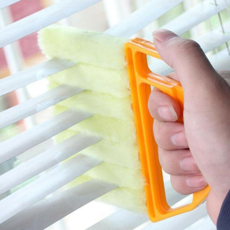 2X Microfibre Venetian Blind Brush Window Air Condition Duster Dirt Clean