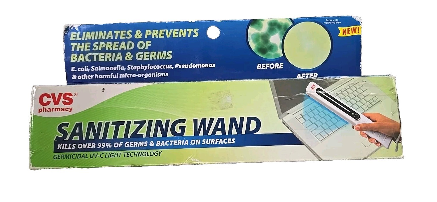 CVS Pharmacy UVC Handheld Sterilization Multiuse Sterilizing Wands [Opened box]