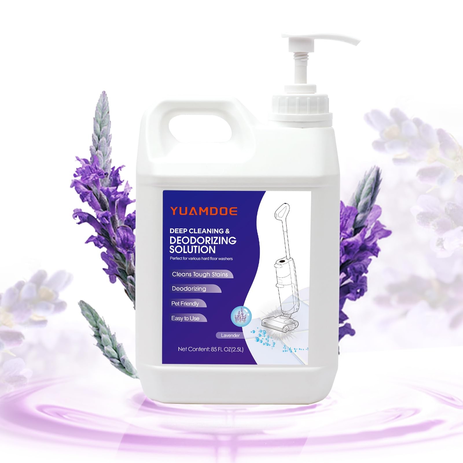 Deep Cleaning & Deodorizing Solution, 85FL OZ/2.5L, Designed for Tineco, Comp…