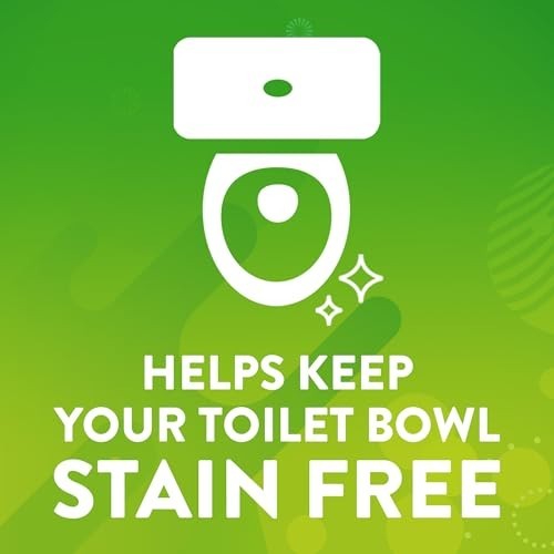 Continuous Clean Toilet Bowl Tablets – 4 Weeks Stain Protection, 15 Discs Total